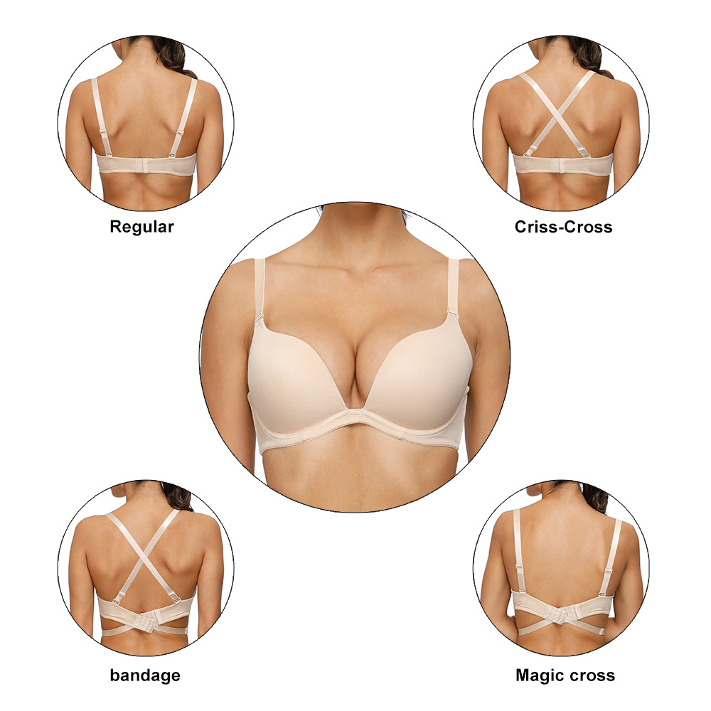 Convertible Bra Multiway - Vgplay Plunge Frauen Bh Licht Gepolsterte