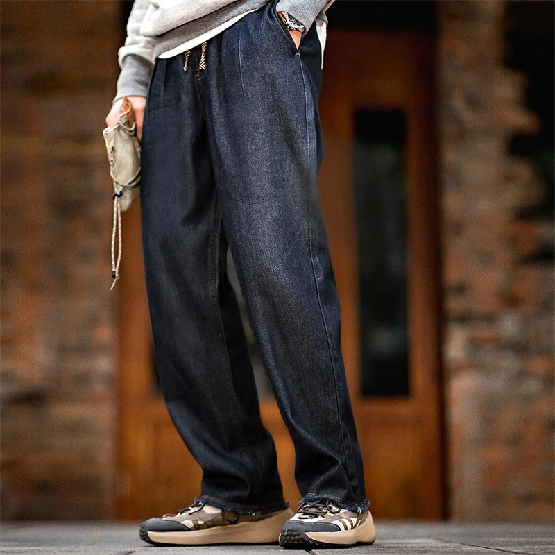 Levis Jeans 501 - Maden Herbst-Freizeitjeans für Herren, gewaschen, doppelt